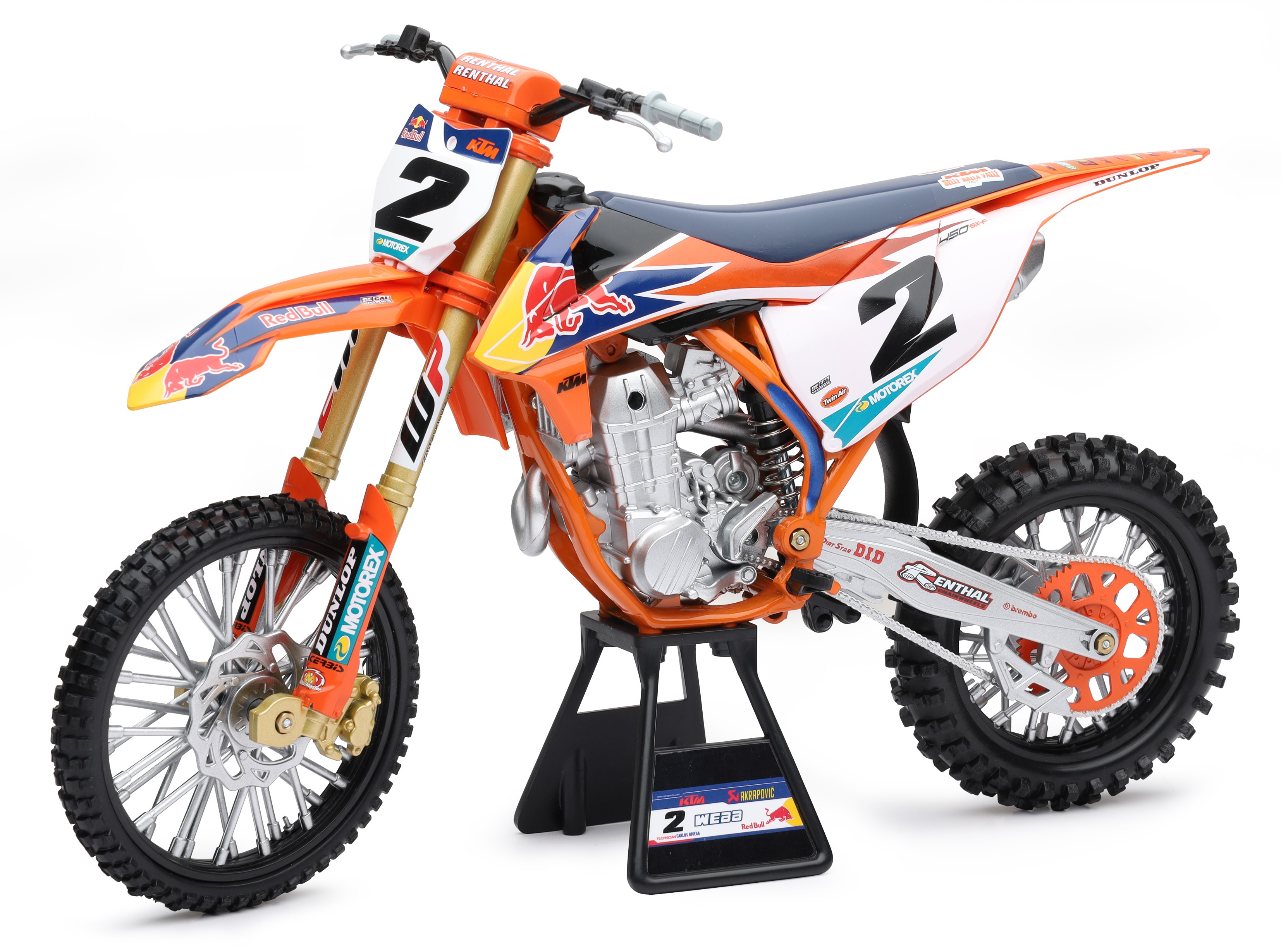 KTM Red Bull SX-F No.2 2019 C. Webb - 1:6